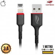 Cabo USB x Lightning 1m CB-L100BK C3 Tech - Preto